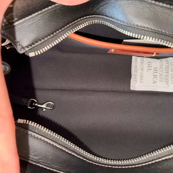 Coach Empire Carryall Brown/Black Leather Shoulder Bag - Picture 13 of 14